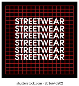 Streetwear Typography Urban Style Template Vector Streetwear Commercial Use