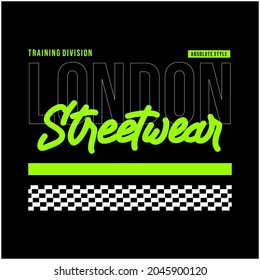 Streetwear Typography Urban Style Template Vector London Streetwear V2 Commercial Use