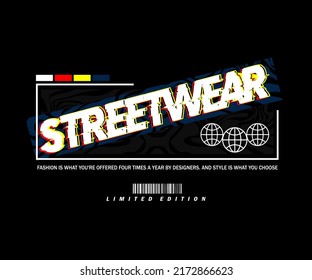 streetwear typography vector graphic design.vector illustration