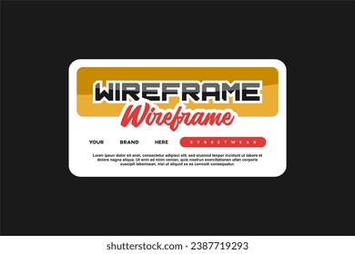 streetwear urban fashion template for printing
