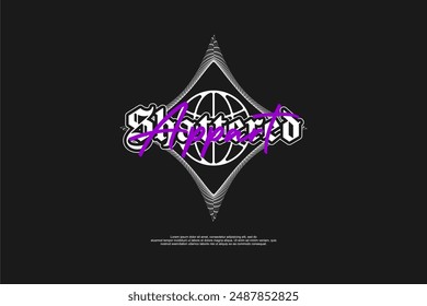 streetwear urban fashion template for printing	