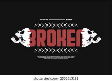 streetwear urban fashion template for printing	
