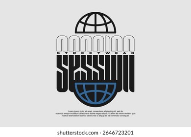streetwear urban fashion template for printing