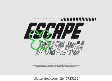 streetwear urban fashion template for printing