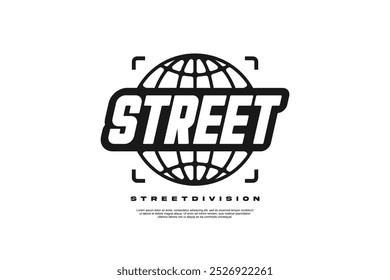 Streetwear urban modern design element	
