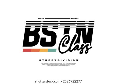Streetwear urban modern design element	
