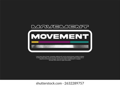 Streetwear urbano moderno design para tshirt vetor