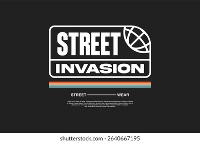 Streetwear urban modern template vector