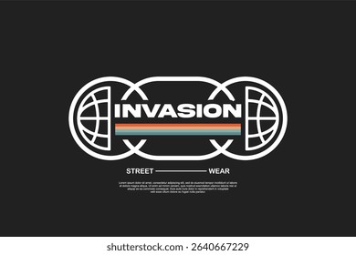 Streetwear urban modern template vector