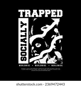 Streetwear, Urban Style, Hip Hop, Text Slogan. Vector Pattern Design. for Screen Printing T-shirts, Jackets, Or Posters.