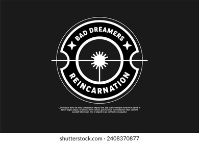 streetwear vector design asset element suitable for tshirt printing