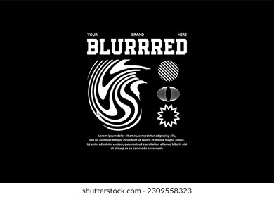 streetwear vector element design for modern fashion suitable for printing