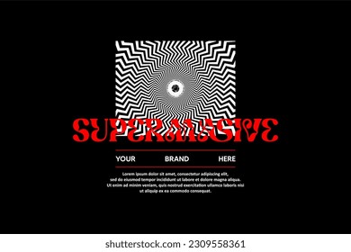 streetwear vector element design for modern fashion suitable for printing