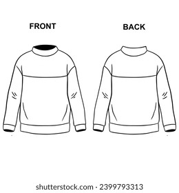 Streetwear Vector Mockup Apparel Mockup, Front And Back #4