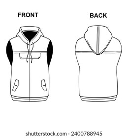Streetwear Vector Mockup Apparel Mockup, Front And Back #10