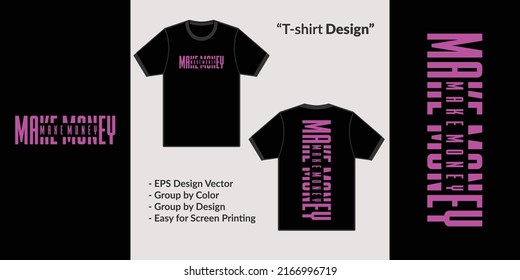 Streetwear vector style design theme make money for Premium Vector tshirt hoodie merchandise