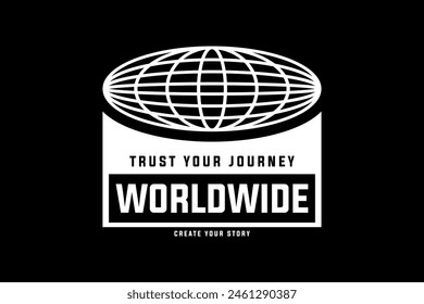 Streetwear worldwide typography graphic tshirt design quotes ideas customize templates