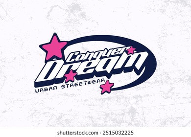 streetwear y2k logo ideas typography quotes t-shirt design templates