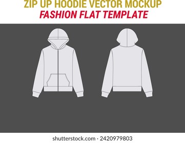 Streetwear Clothing Vector Mockup Bundle Fashion Flat Design
