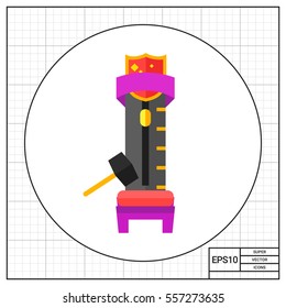 Stregth Amusement with hitting hammer