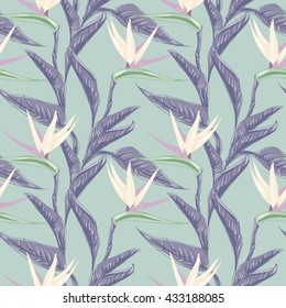 Strelitzia Seamless Pattern