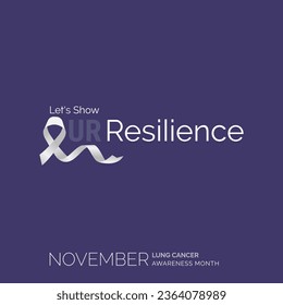 Strength in Art. Vector Background Lung Cancer