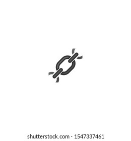 Strength Chain Link Color Line Icon Stock Vector (Royalty Free ...