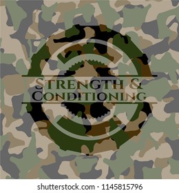 Strength and Conditioning camouflage emblem