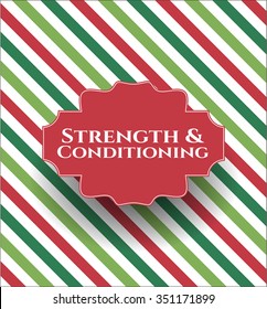 Strength and Conditioning card or poster