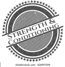 Strength and Conditioning draw with pencil effect