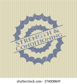 Strength and Conditioning grunge stamp