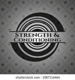  Strength and Conditioning realistic dark emblem