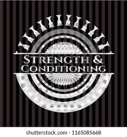 Strength and Conditioning silvery emblem