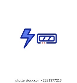Strength or energy indicator icon
