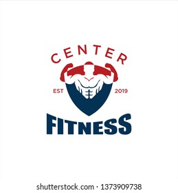 Strength and Fitness Logo Vector gym bodybuilding and Crossfit                                                      