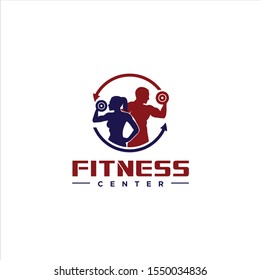 Strength And Fitness Logo Vector Gym Bodybuilding And Crossfit  