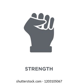 Strength icon. Strength design concept from  collection. Simple element vector illustration on white background.