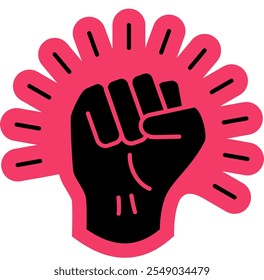 Strength icon and Power symbol
