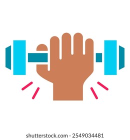 Strength icon and Power symbol