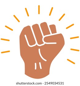 Strength icon and Power symbol