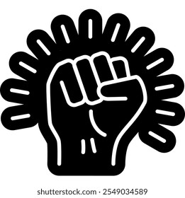 Strength icon and Power symbol
