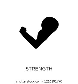 Strength icon. Strength symbol design from Success collection. Simple element vector illustration on white background.