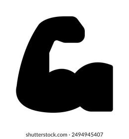 Strength Icon Vector Symbol Design Illustration