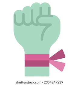 Strength in Pink Icon can be used for web, app, infographic, etc