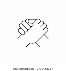 Vector de signo de icono de equipo de fuerza