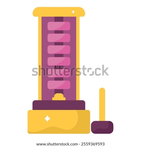 strength tester game machine isolated
