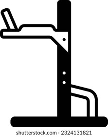 Strength Training Dip Stands concept, Dipping Station vector icon design, Fitness and Wellness symbol, Workout and Weightlifting sign, Personal training equipment stock illustration