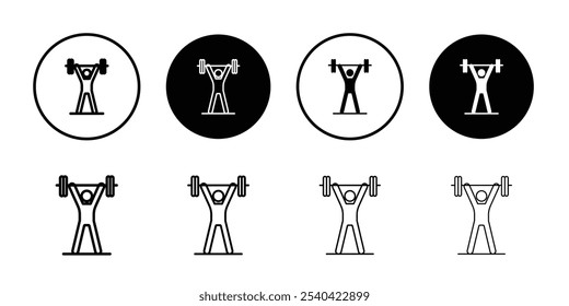 ícone de treinamento de força ilustração de design de arte
