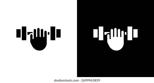 Strength training icon concept design element. pictogram icons.