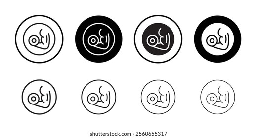 strength training icon Outline vector for web ui